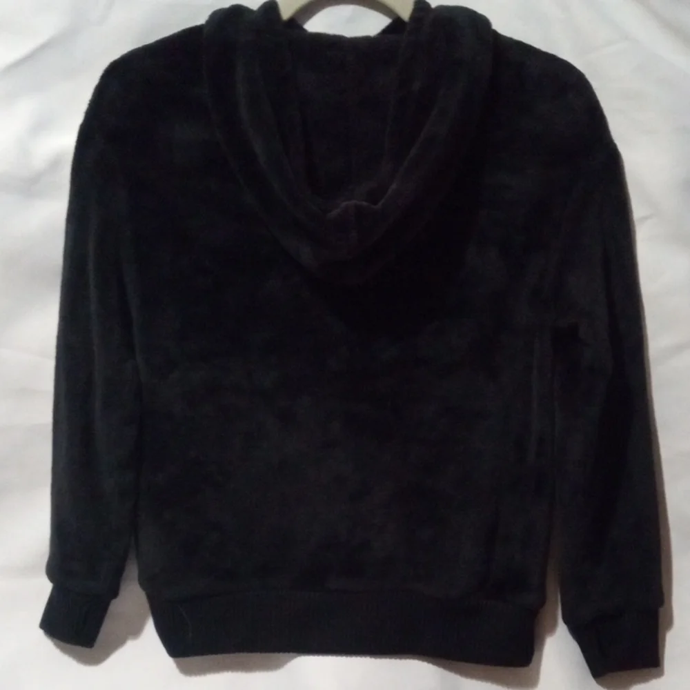 Justice Black Hoodie with Thumb Holes